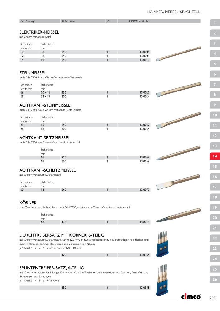 CIMCO - Gesamtkatalog Nb. : 20170 - Page 205