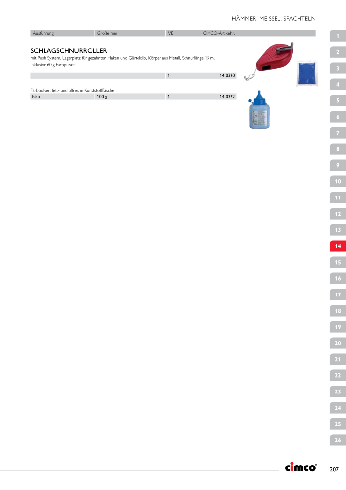 CIMCO - Gesamtkatalog Nb. : 20170 - Page 207