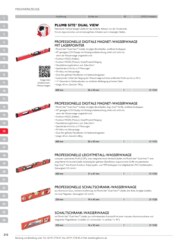 CIMCO - Gesamtkatalog NR.: 20170 - Pagina 210