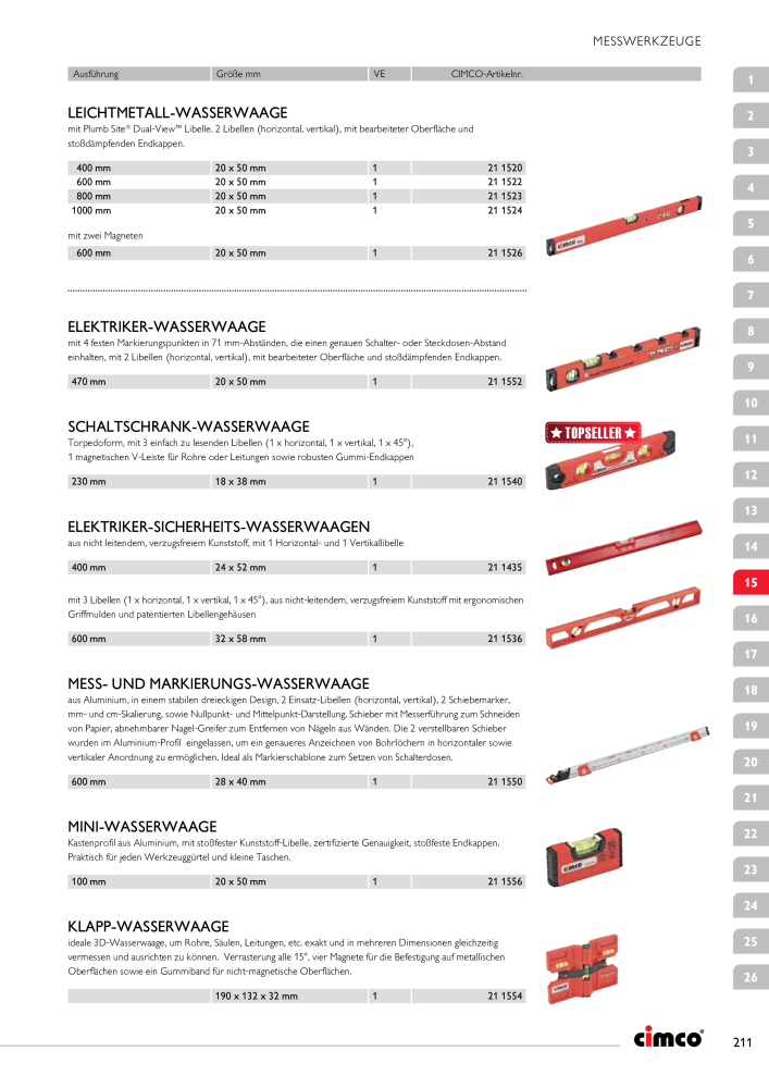 CIMCO - Gesamtkatalog NR.: 20170 - Pagina 211