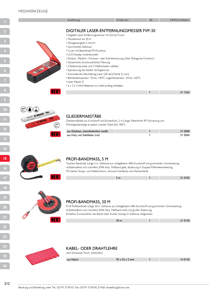 CIMCO - Gesamtkatalog Nb. : 20170 - Page 212