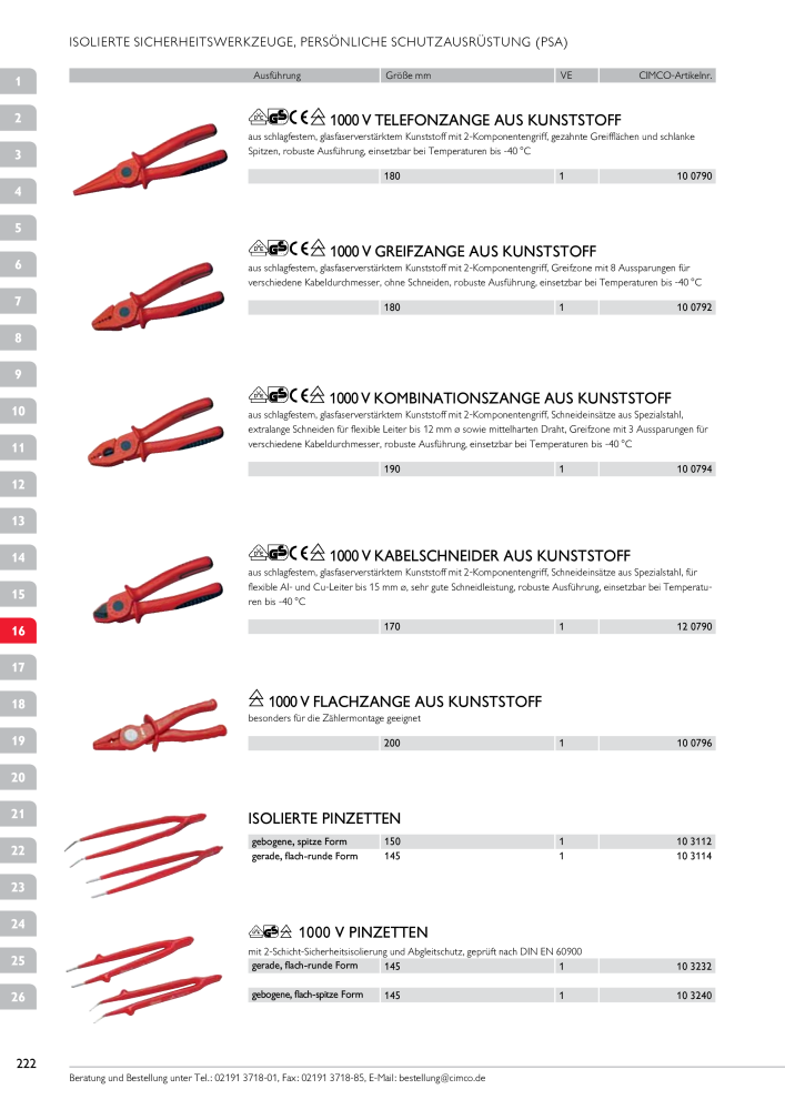 CIMCO - Gesamtkatalog Nb. : 20170 - Page 222