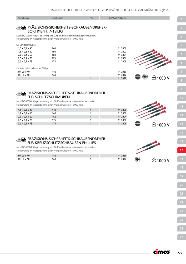 CIMCO - Gesamtkatalog Nb. : 20170 - Page 229