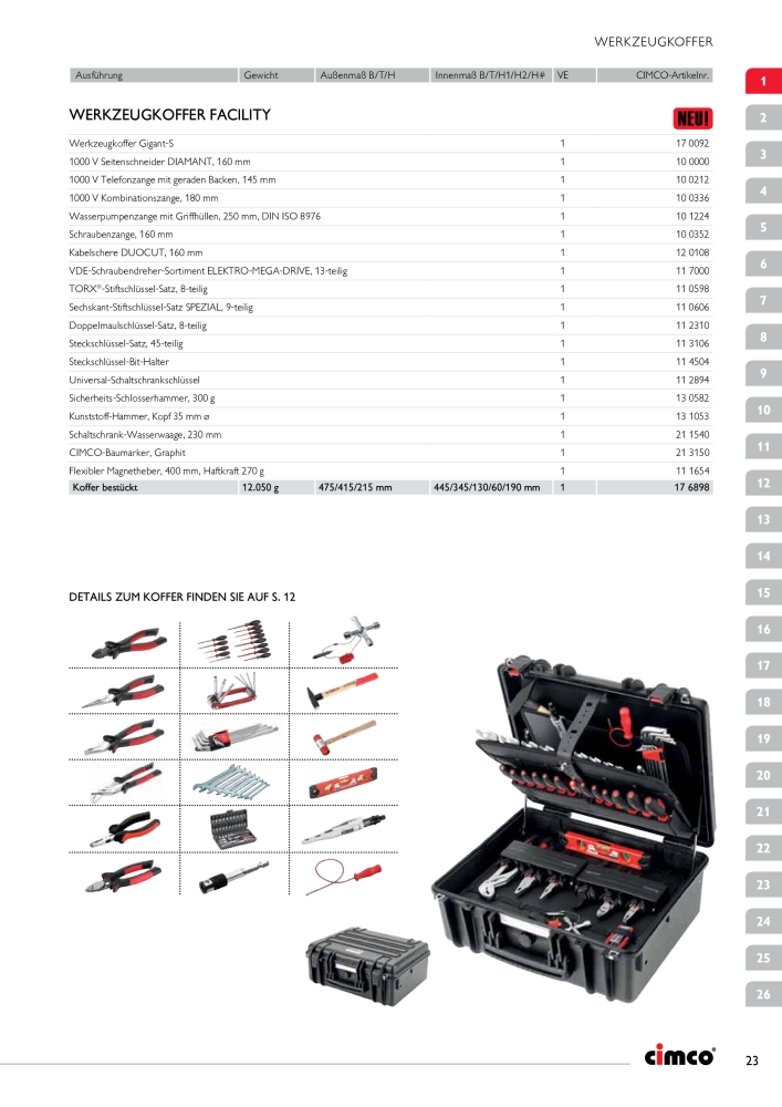 CIMCO - Gesamtkatalog Nb. : 20170 - Page 23