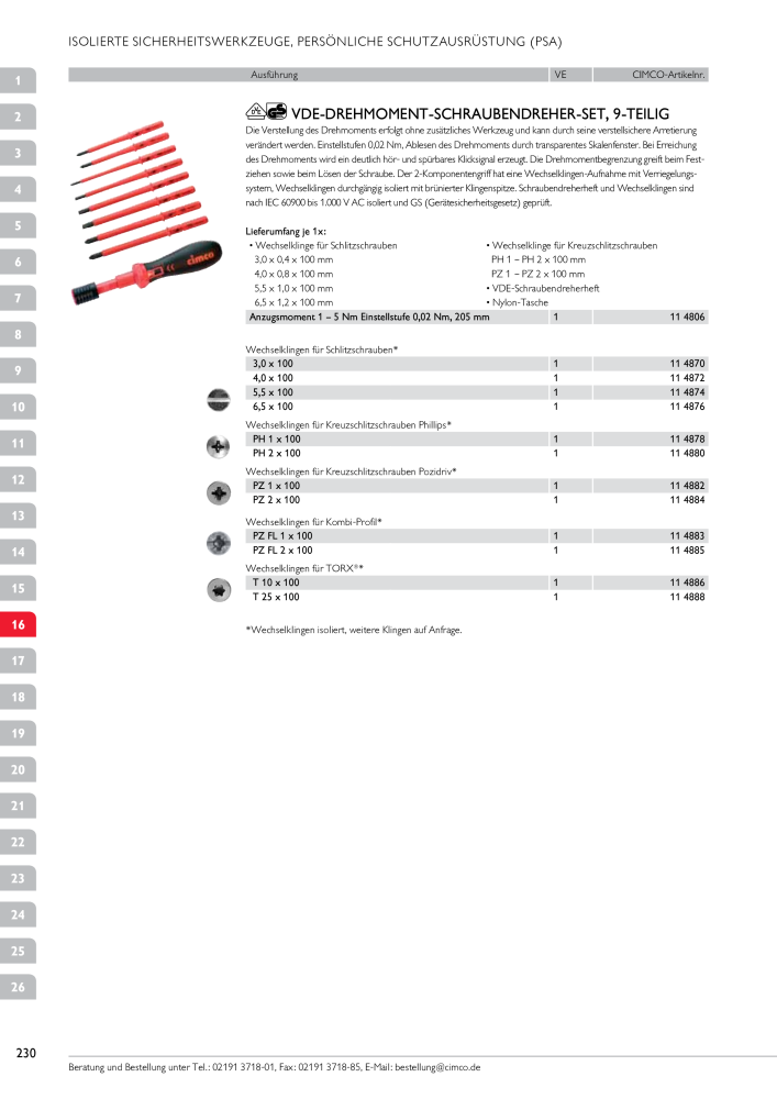 CIMCO - Gesamtkatalog Nb. : 20170 - Page 230