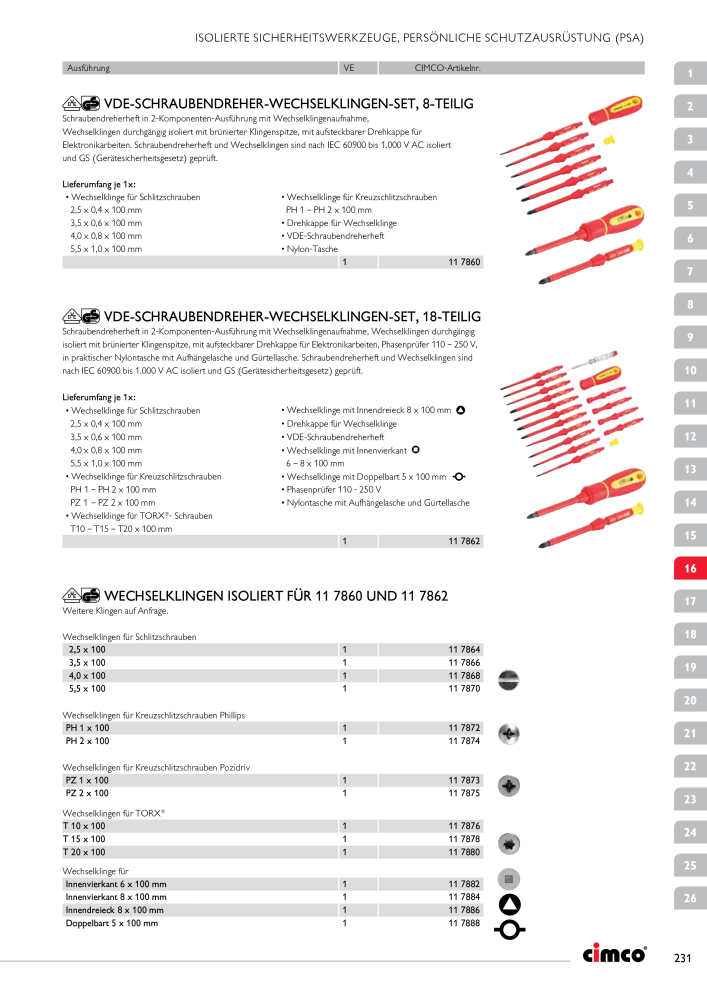 CIMCO - Gesamtkatalog Nb. : 20170 - Page 231