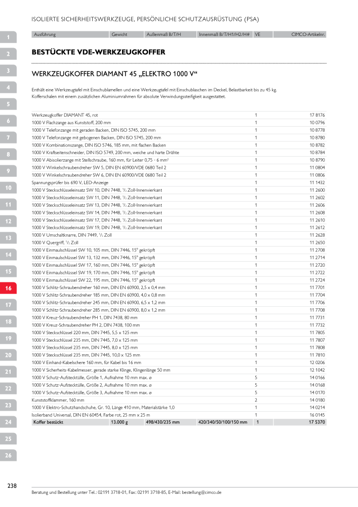 CIMCO - Gesamtkatalog NR.: 20170 - Pagina 238