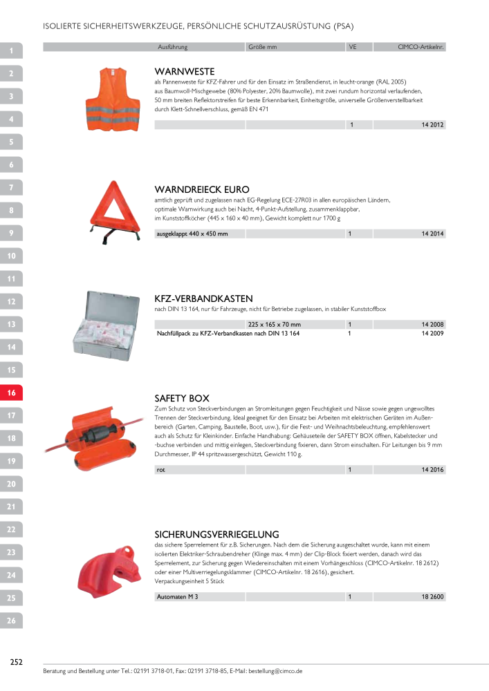 CIMCO - Gesamtkatalog Nb. : 20170 - Page 252