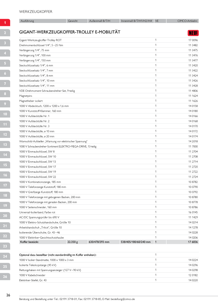 CIMCO - Gesamtkatalog Nb. : 20170 - Page 26