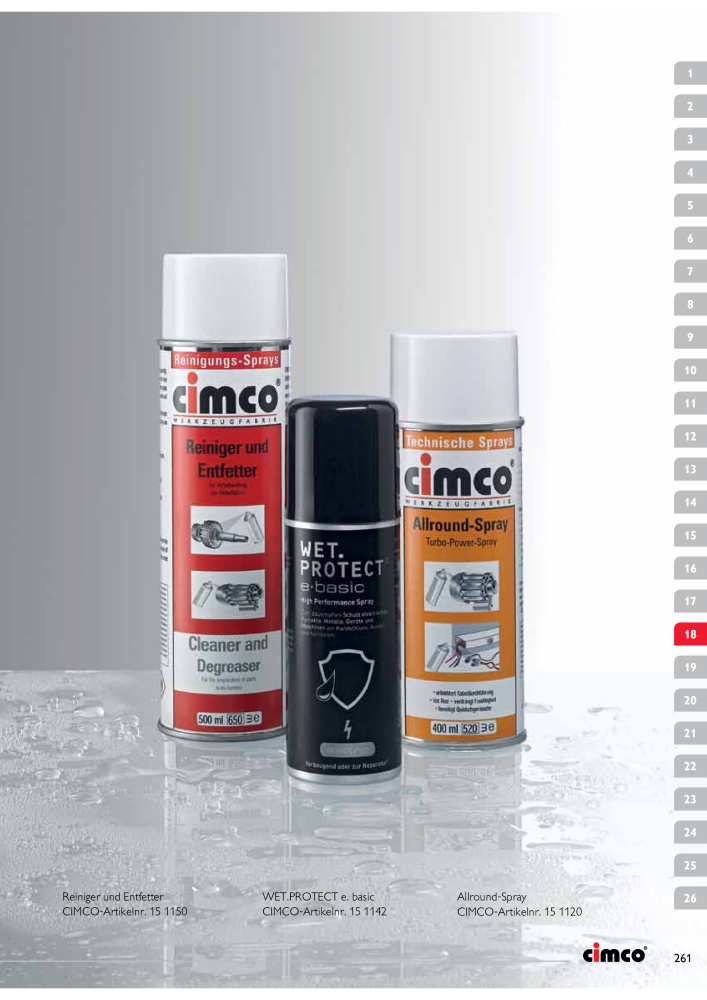 CIMCO - Gesamtkatalog Nb. : 20170 - Page 261