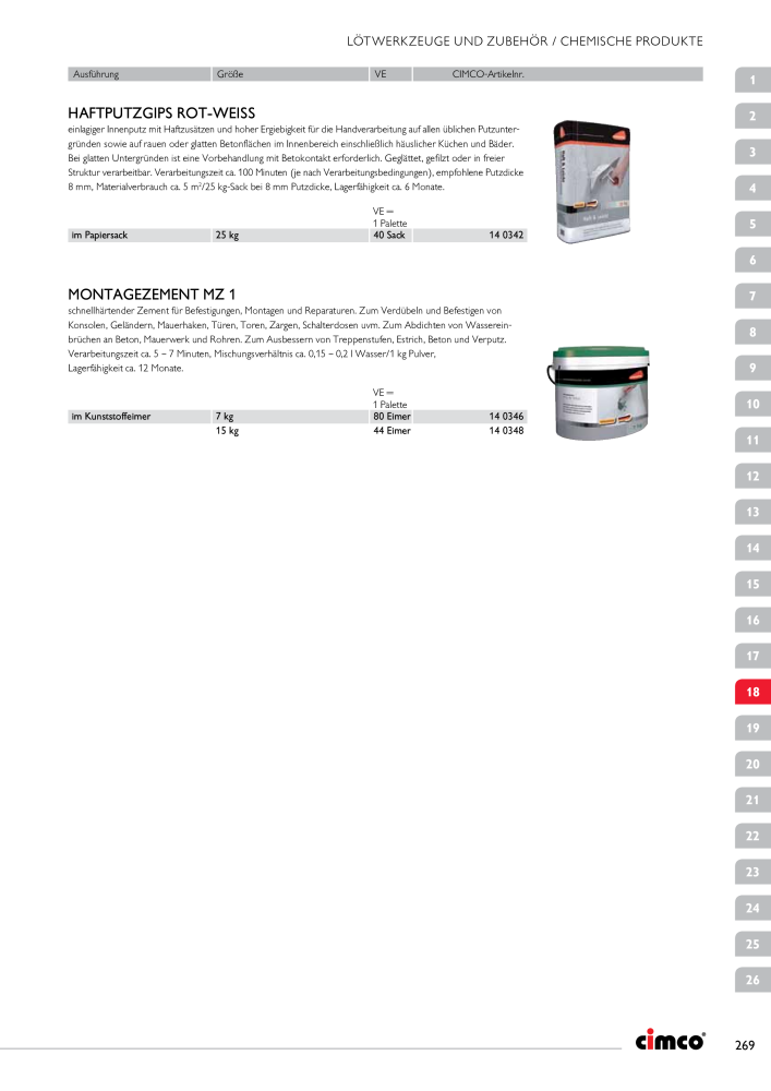 CIMCO - Gesamtkatalog NR.: 20170 - Seite 269