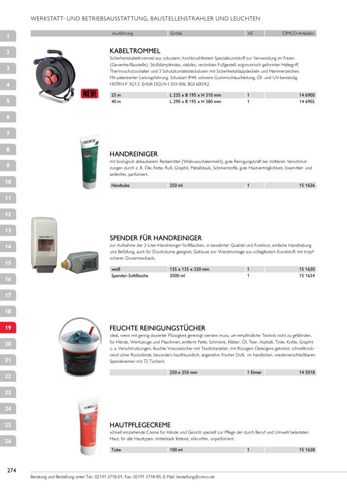 CIMCO - Gesamtkatalog NR.: 20170 - Seite 274