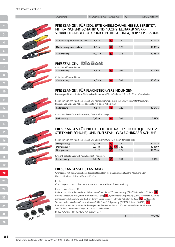 CIMCO - Gesamtkatalog NR.: 20170 - Pagina 288