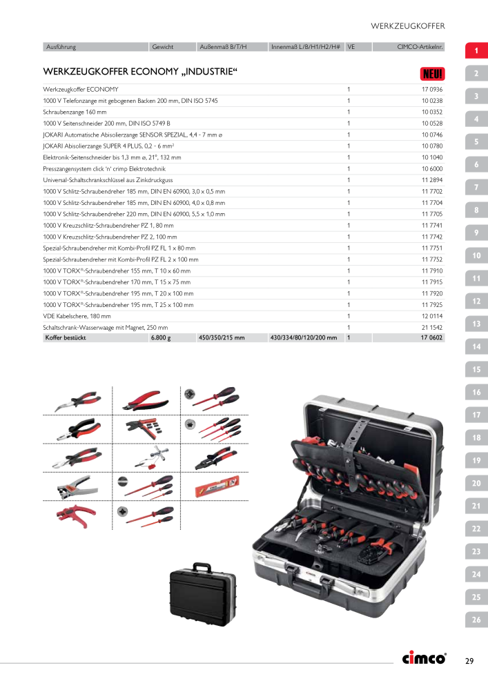 CIMCO - Gesamtkatalog Nb. : 20170 - Page 29