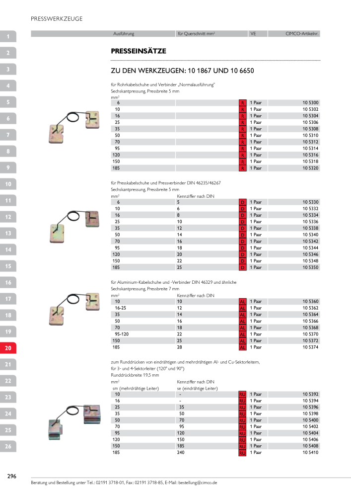 CIMCO - Gesamtkatalog Nb. : 20170 - Page 296