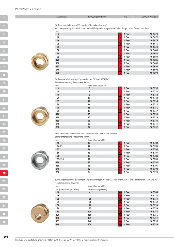 CIMCO - Gesamtkatalog Nb. : 20170 - Page 298