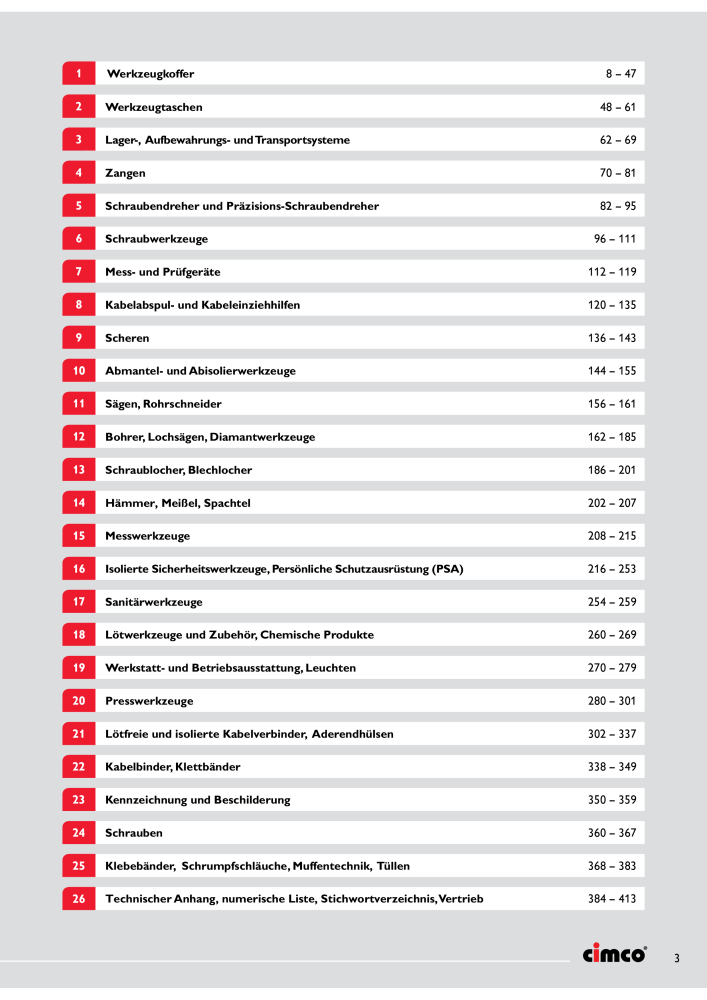 CIMCO - Gesamtkatalog NR.: 20170 - Pagina 3