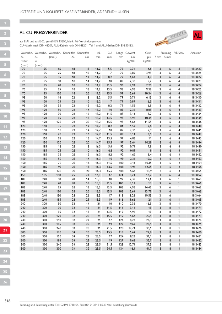 CIMCO - Gesamtkatalog NR.: 20170 - Pagina 316