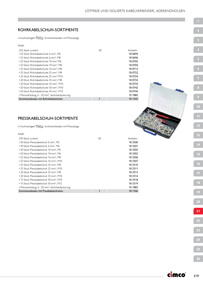 CIMCO - Gesamtkatalog Nb. : 20170 - Page 319