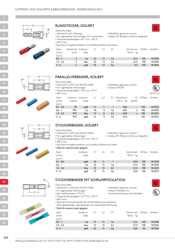CIMCO - Gesamtkatalog Nb. : 20170 - Page 324