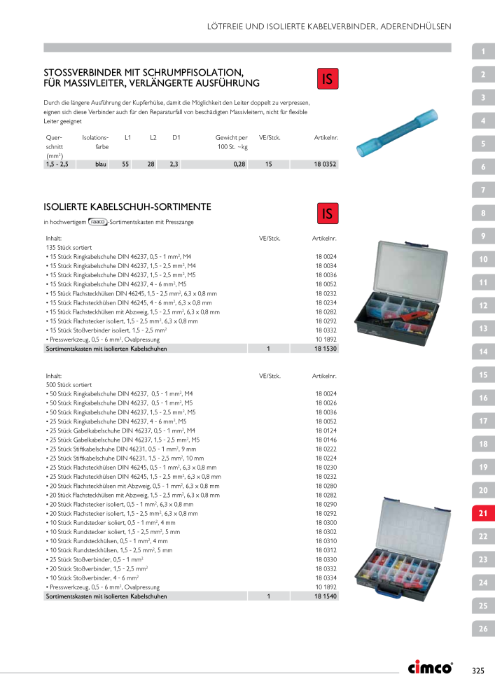 CIMCO - Gesamtkatalog Nb. : 20170 - Page 325