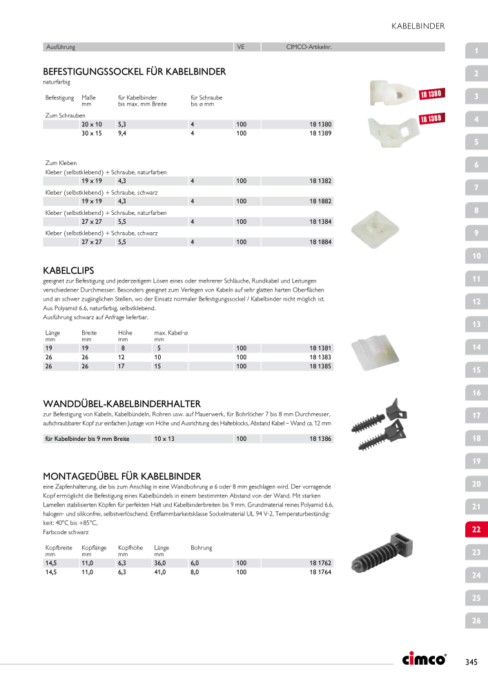 CIMCO - Gesamtkatalog Nb. : 20170 - Page 345