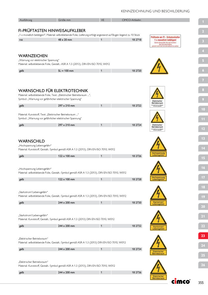 CIMCO - Gesamtkatalog Nb. : 20170 - Page 355