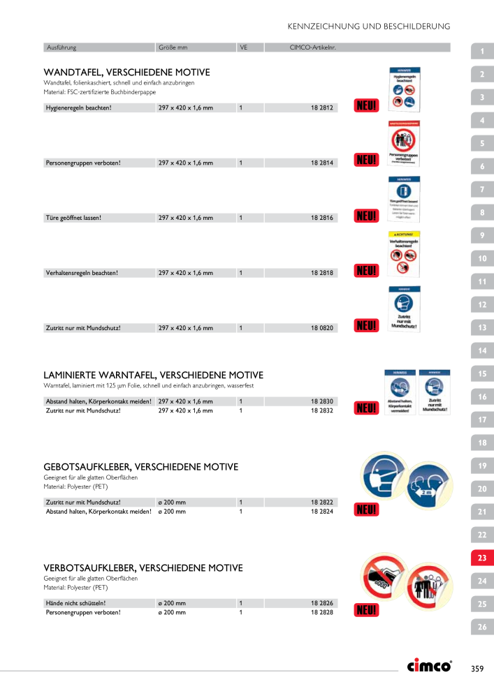 CIMCO - Gesamtkatalog NR.: 20170 - Pagina 359