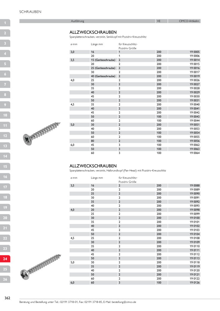 CIMCO - Gesamtkatalog NR.: 20170 - Pagina 362