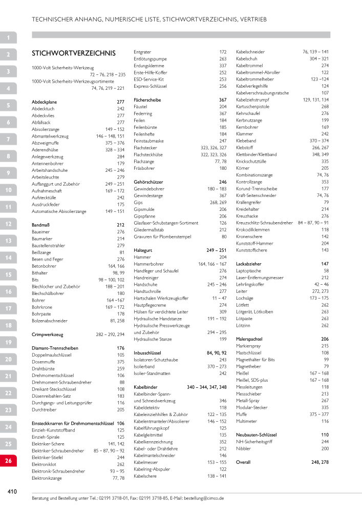 CIMCO - Gesamtkatalog Nb. : 20170 - Page 410