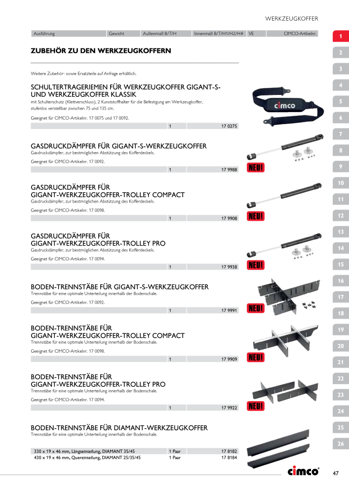 CIMCO - Gesamtkatalog NR.: 20170 - Pagina 47