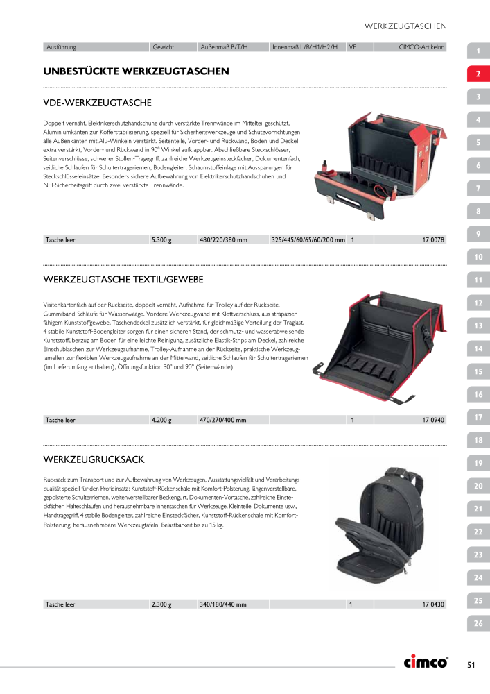 CIMCO - Gesamtkatalog Nb. : 20170 - Page 51