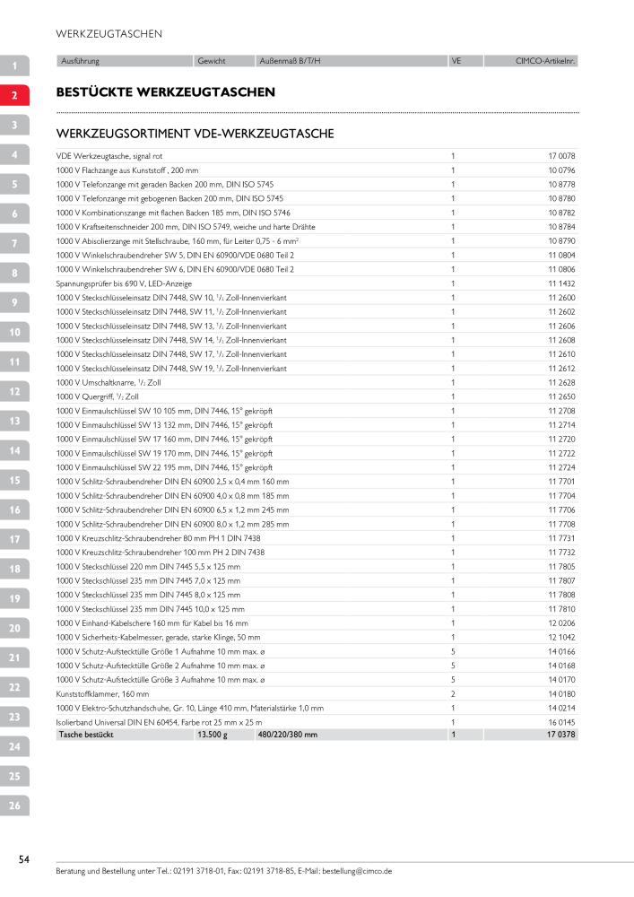 CIMCO - Gesamtkatalog NR.: 20170 - Pagina 54