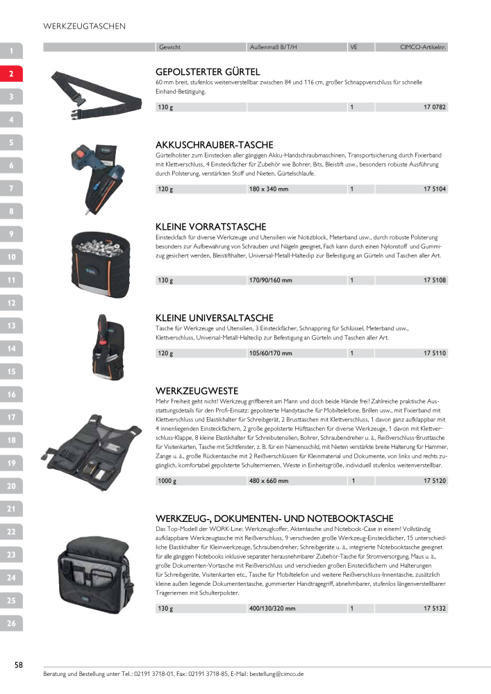 CIMCO - Gesamtkatalog Nb. : 20170 - Page 58