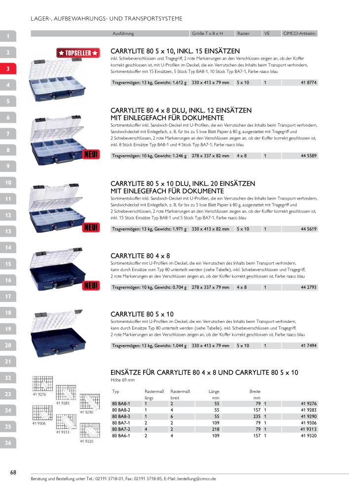 CIMCO - Gesamtkatalog Nb. : 20170 - Page 68