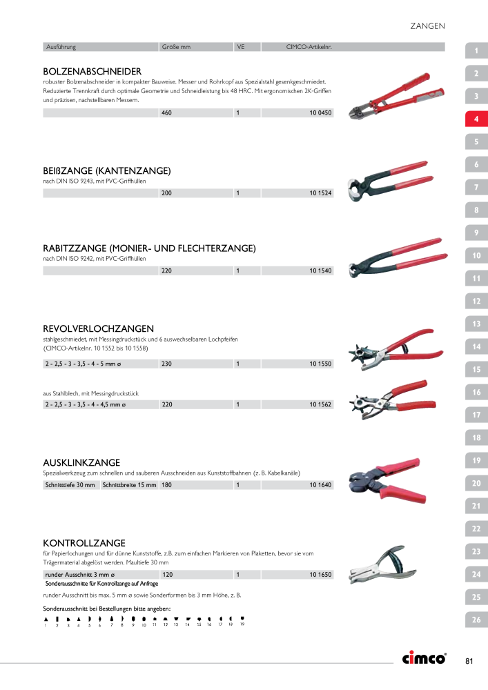 CIMCO - Gesamtkatalog Nb. : 20170 - Page 81