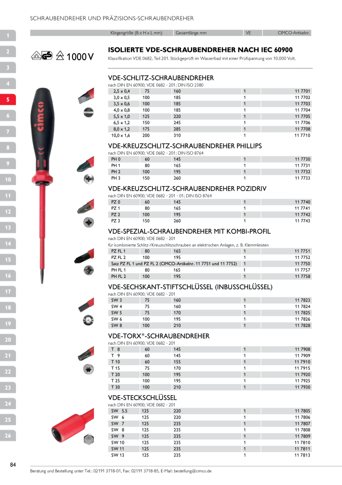 CIMCO - Gesamtkatalog NR.: 20170 - Pagina 84