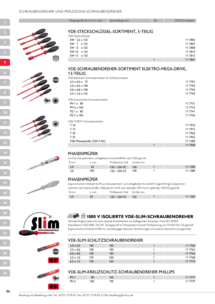 CIMCO - Gesamtkatalog Nb. : 20170 - Page 86