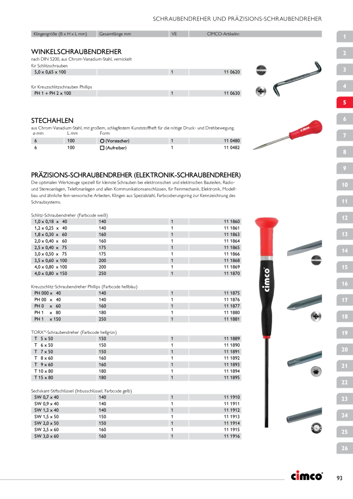 CIMCO - Gesamtkatalog Nb. : 20170 - Page 93