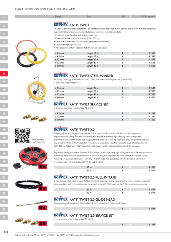 CIMCO Kabelziehstrumpf für KatiBlitz- und Kabelmax-Geräte, Kabeldurchmesser 19-25mm 142504