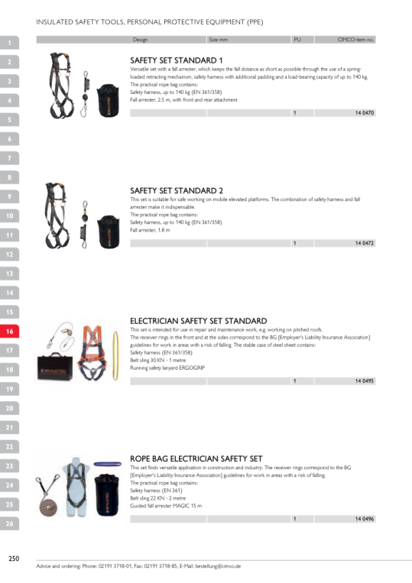 CIMCO Elektriker-Sicherheits-Set Standart 140495