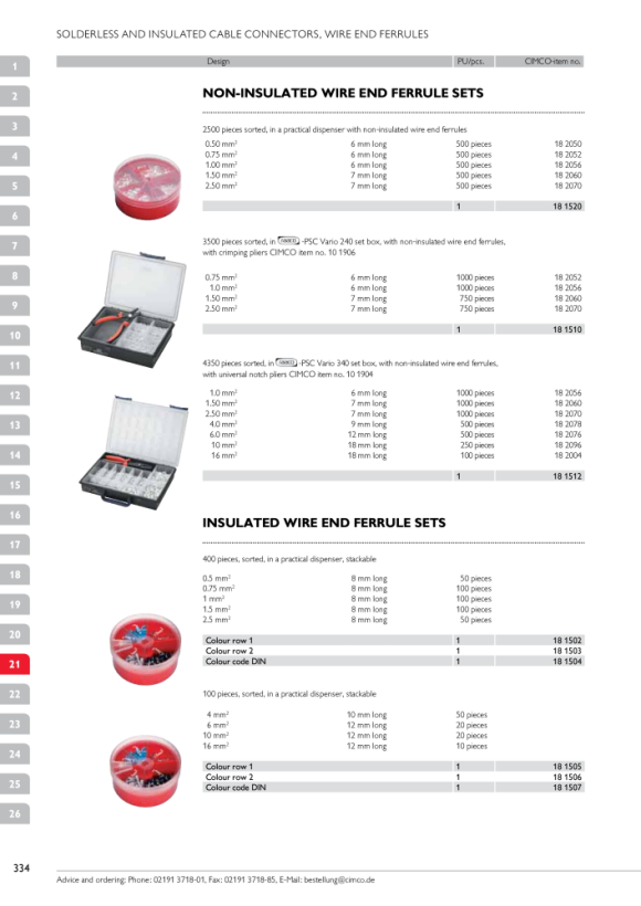 CIMCO Modularstecker RJ45 8/8, ungeschirmt für massive Leiter, Flach- und Rundkabel 183010