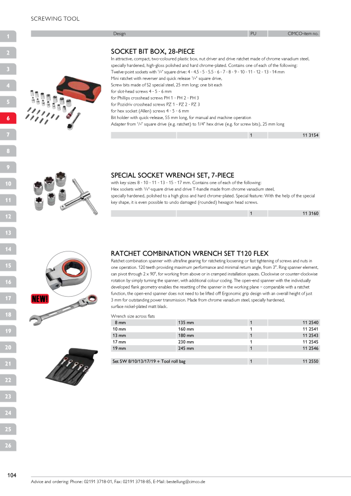 CIMCO - Main Catalogue Nb. : 20172 - Page 104