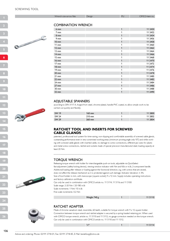 CIMCO - Main Catalogue Nb. : 20172 - Page 106