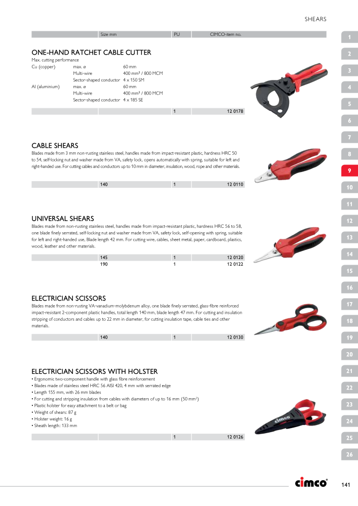 CIMCO - Main Catalogue Nb. : 20172 - Page 141