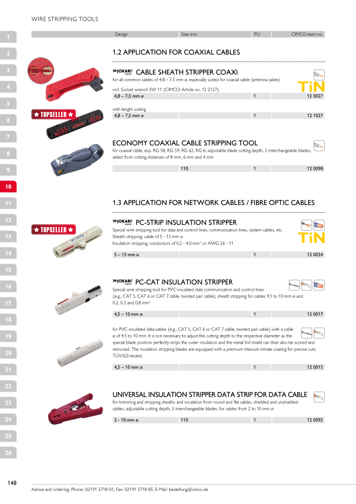 CIMCO - Main Catalogue Nb. : 20172 - Page 148