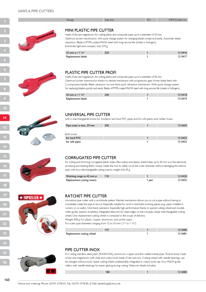 CIMCO - Main Catalogue NO.: 20172 - Page 160