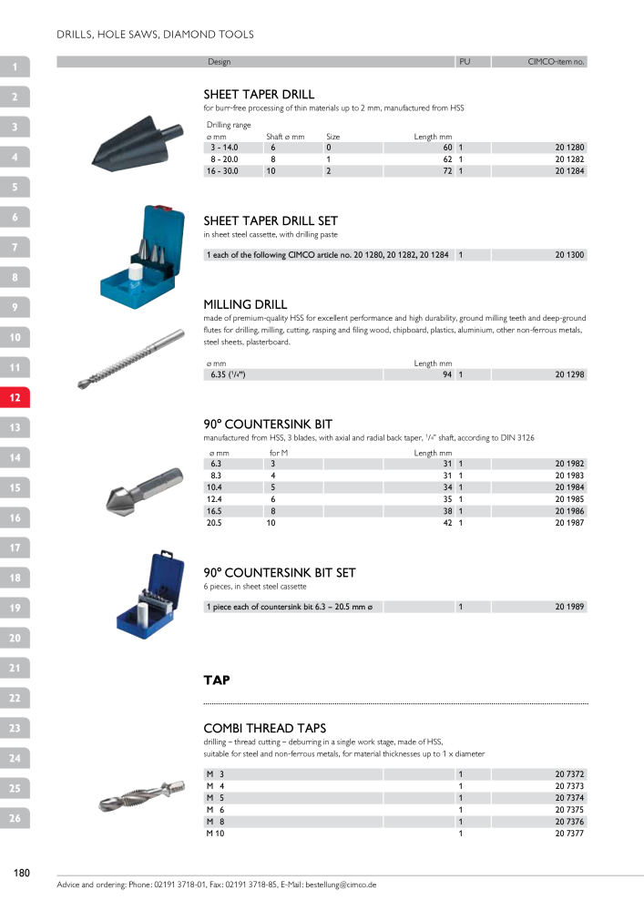 CIMCO - Main Catalogue NR.: 20172 - Strona 180