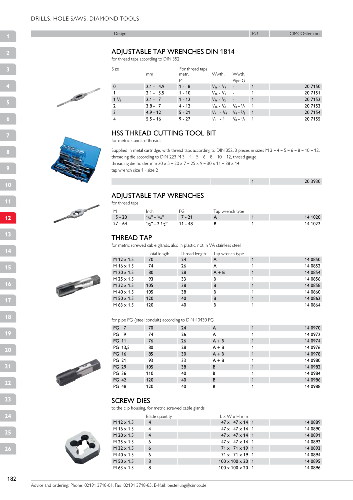 CIMCO - Main Catalogue Nb. : 20172 - Page 182