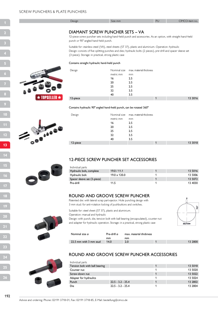 CIMCO - Main Catalogue Nb. : 20172 - Page 192